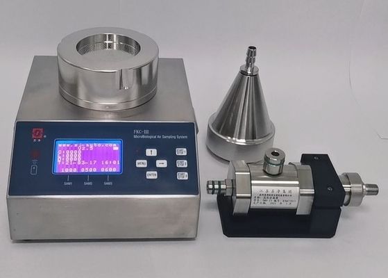 良い価格 アルミニウム場合の実験室の器械の微生物空気サンプラー100L/Min オンライン